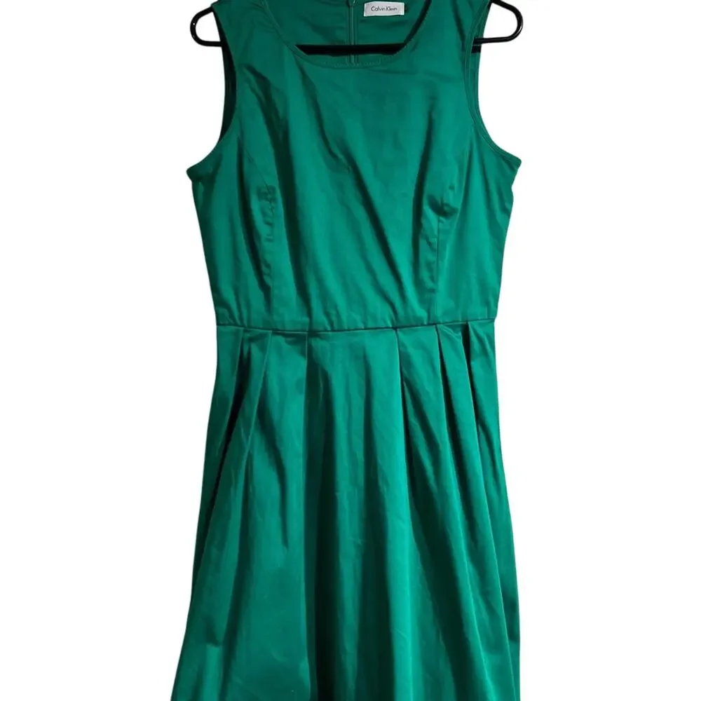 Calvin Klein Kelly Green A-line dress